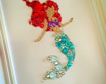 Mermaid Wall Art mermaid wall art | etsy Mermaid Wall Art mermaid wall art | etsy