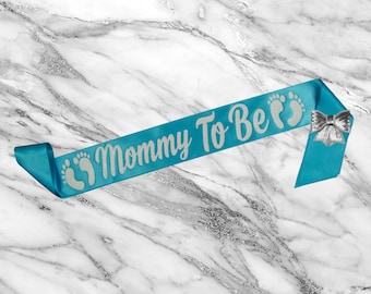 Baby Shower Sash - Mom To Be Sash - Mommy To Be Sash - Its A Boy Sash - Gift For Mom