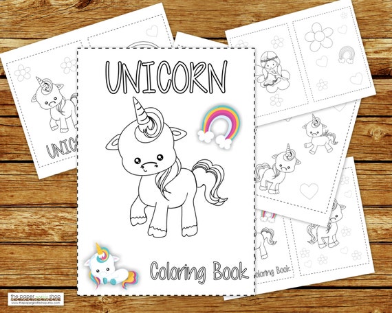 unicorn coloring book printable unicorn birthday party