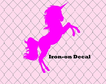 Heat Transfer Unicorn Iron On Decal Shirt Decal Banner Decal Vinyl Birthday Shirt Design Party Favor Design Unicorn Patch