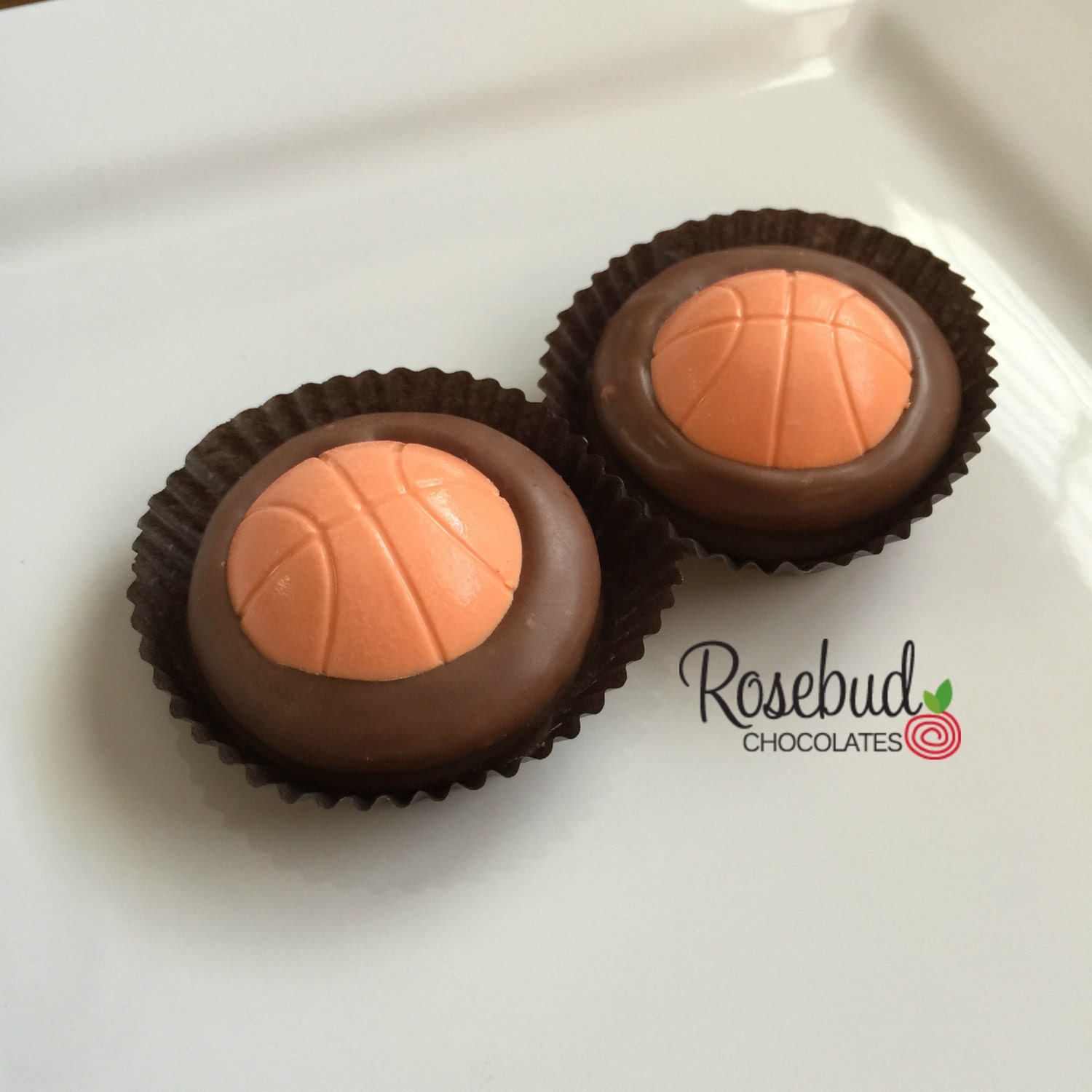 12 Milk Chocolate Basketball Oreo Cookie Favors Team Candy