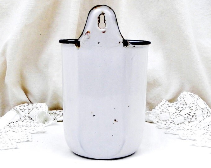 Antique French White Enamelware 2 Liter Water Dispenser / Syphon, Fountain, French Country Decor, Kitchen, Shabby, Cottage, Chic, Enamel Antique French White Enamelware 2 Liter Water Dispenser / Syphon, Fountain, French Country Decor, Kitchen, Shabby, Cottage, Chic, Enamel