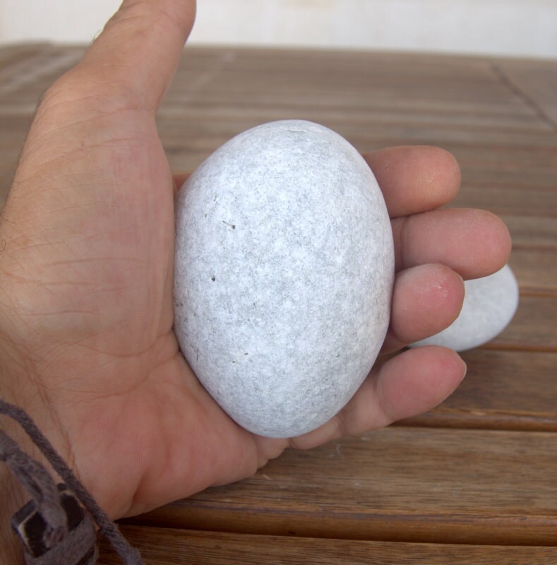 3 Large Egg Stones,3.5 inchesBeach Stones,Sea Stones,Egg Shaped Stones