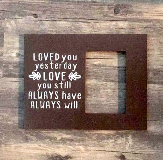 Items similar to Custom Quote Picture Frame, Boyfriend/ Girlfriend ...