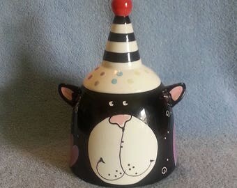 Cookie Jar - Treat Jar - Cat Theme