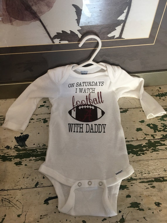 Baby girls Alabama football onesie
