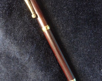 24k Burmese Rosewood Pen Fancy Slimline Style