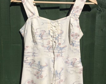 Vintage 1970's Cotton Summer Dress