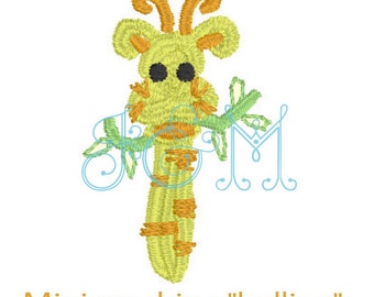 Giraffe Bullion Mini Machine Embroidery Design