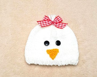 Chicken Baby Hat • Chicken Newborn Hat • Chicken Baby Costume • Baby Shower Gift • Baby Chicken Hat • Farm Baby Hat