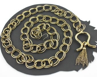 Bohemian Vintage Gold Chain Belt or Necklace