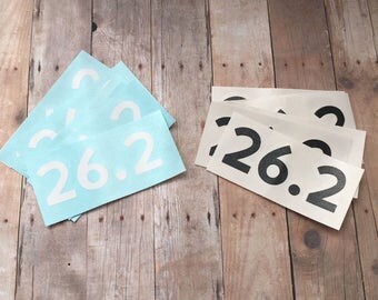 Marathon Decal, 26.2 Decal, Car Decal, Water Bottle Decal