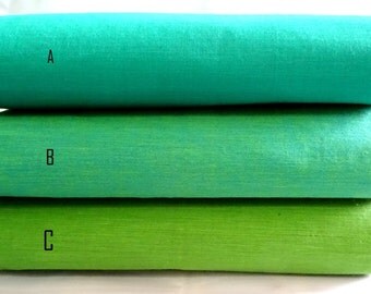 Shot cotton Green shades handwoven cotton fabric, fabric with border, golden trim fabric, apparel fabric, half yard