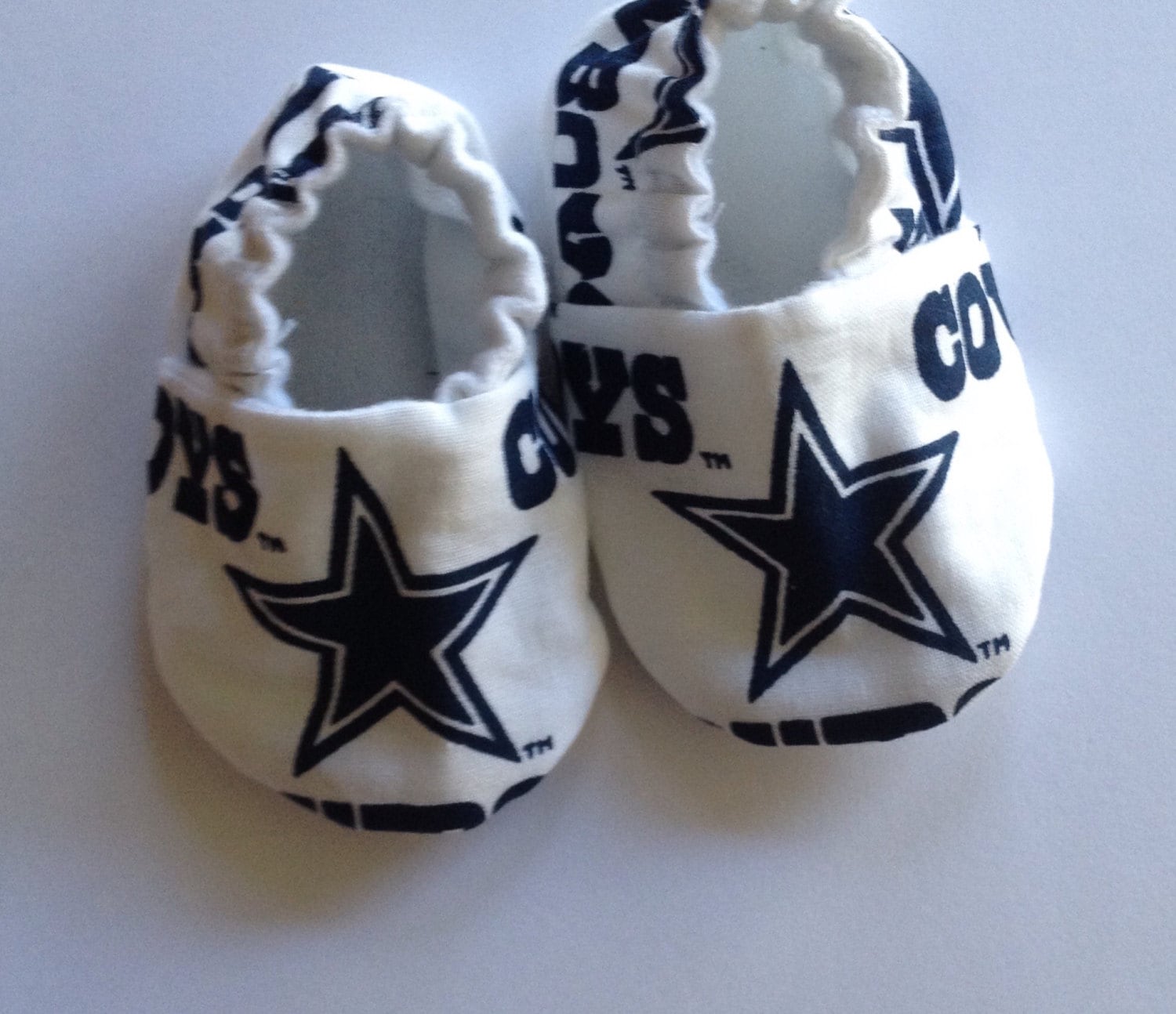 Handmade Dallas Cowboys theme Baby Booties Shoes