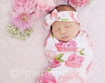 Rose, Swaddle Sack, Swaddle, Cocoon, Sleep Sack, Swaddle, Newborn, Headband, Top Knot, Cocoon swaddle, Cocoon sack, Newborn Photography