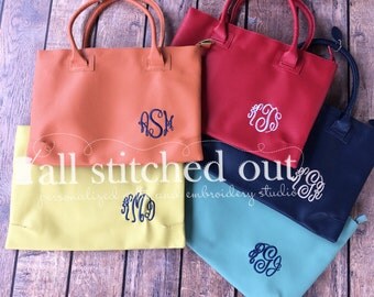 Monogrammed Charleston Purse - Corner Monogram.