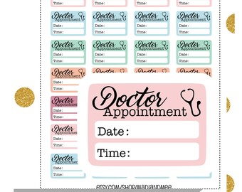 Doctor Appointment Reminder Stickers Stethoscope Stickers