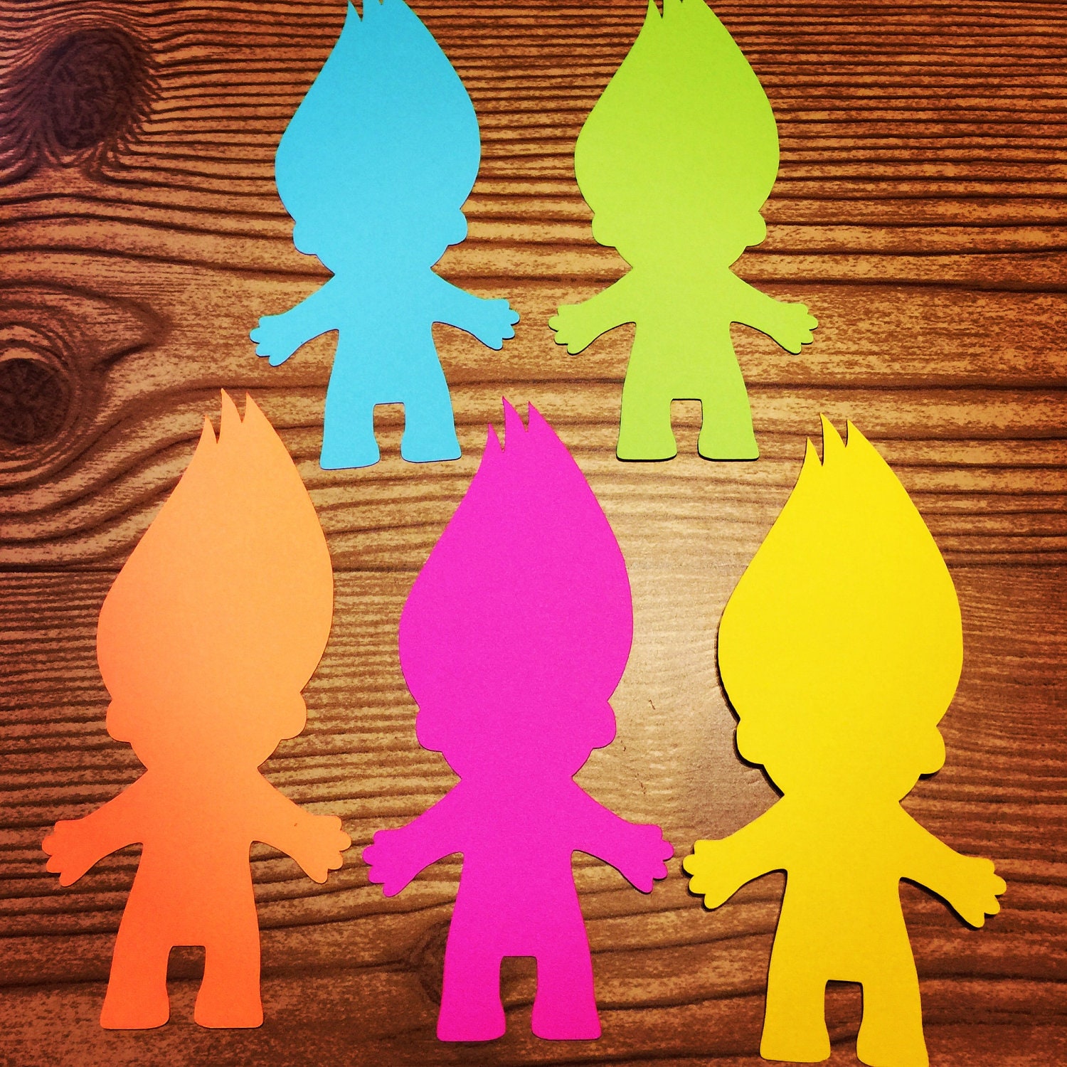 Troll People Cut Outs Various Sizes and Colors Available