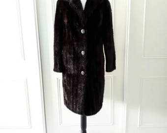 Dunbar 1970's vintage faux fur coat vintage faux fur coat fully lined brown vintage faux fur coat size 12