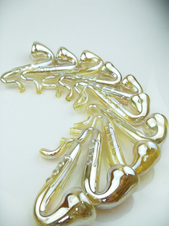 Saxophone medium/large glass novelty pipe