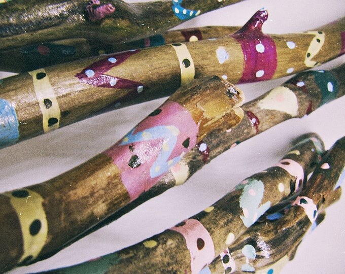 DIY Driftwood Decor - Hand Painted Sticks Set - Branches Vase Filler - Wholesale - Boho Decoration - Custom Design - Wedding Favor