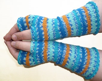 Knit Fingerless gloves | Arm warmers | Womens Fingerless | Long Fingerless Mittens | Wrist warmers | Boho Gloves |