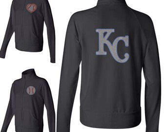 Women's Royals Rhinestone Cotton Spandex Cadet Jacket