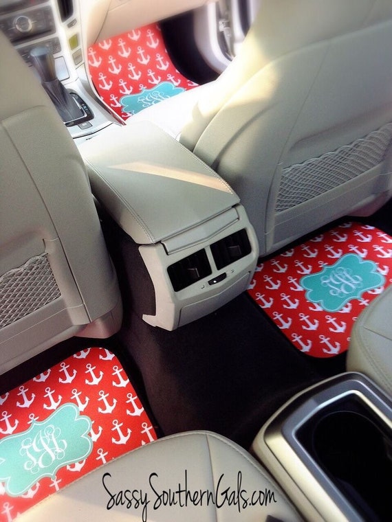 Car Accessories for Women Monogram Car Mats Gift For Her