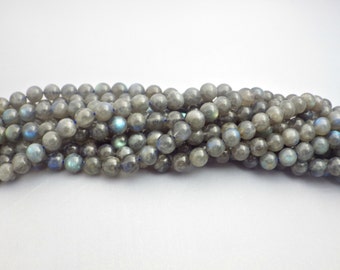 8mm Labradorite Round Beads AA Grade - approximately 48 beads