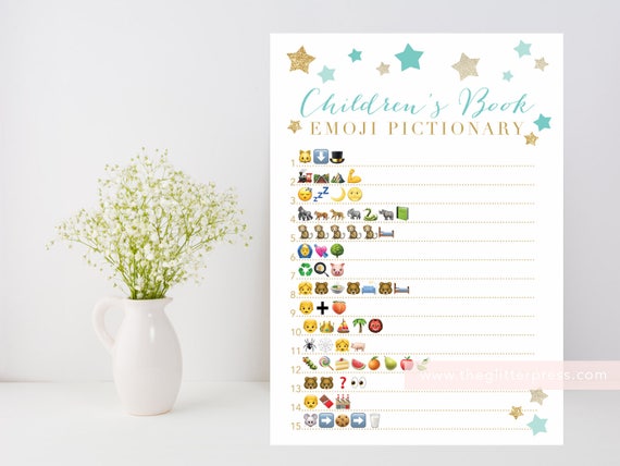 Children's Book Emoji Pictionary printable Twinkle Star