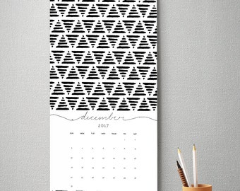 2017 Wall Calendar, 9.5 x 17.25, Wall Calendar, Gift for Her (cal0015)