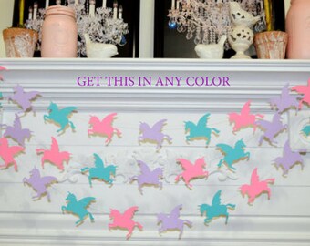 Unicorn Garland, Unicorn theme baby shower, Unicorn birthday banner, Pink Unicorn, Magical Unicorn Decorations, Unicorn photo prop