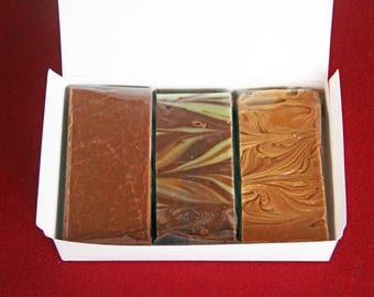 Homemade Fudge Buy 1 lb Get 1/2 lb FREE Over 40 flavors to choose from! Fudge Sampler Fudge Assortment