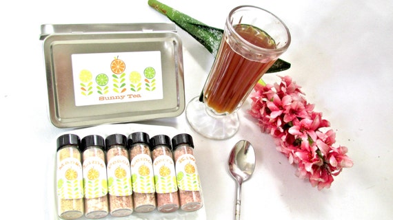 Flavored Ice tea Gift Collection, Unique Tea gift for Shower Hostess, Tea Party Birthday, Anniversary Brunch, Graduate Appreciation Holiday Il_570xn