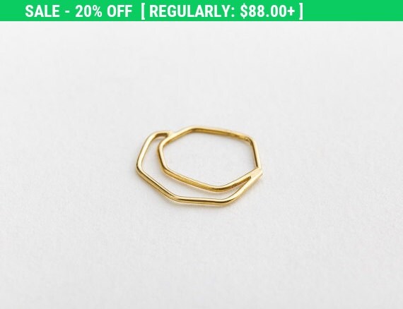 20% Off SALE Nose Ring 14K Solid Gold Asymetrical by StudioMeme