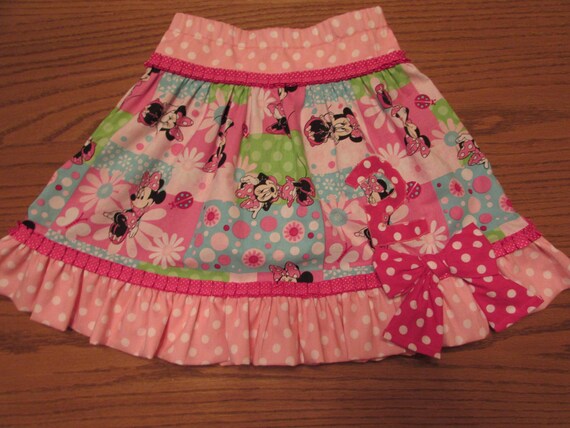 Minnie Mouse skirt/Minnie Mouse birthday skirt/girls skirt/birthday skirt/Minnie Mouse/Disney skirt/Disney clothes/girls Disney skirt/