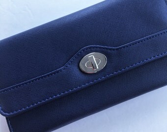Cash Envelope Wallet - Dave Ramsey Envelope System Tabs Included -Royal Blue