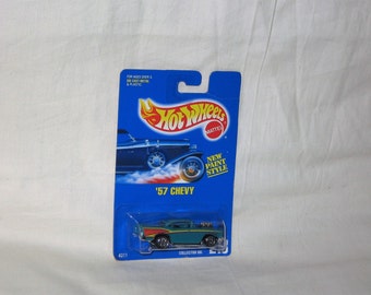 vintage 1991 mattel hotwheels no. 213 57 chevy free shipping in the usa!