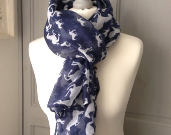 Running Horses Scarf, Gift for Horse lover, Equestrian Gift, Dressage, Eventing, Horse Scarf, Dressage Diva, gift set, Giftwrapped, Earrings