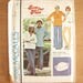1970s Unisex sailor shirt pattern, Sailor shirt and hat from McCalls 4886, size 12 chest/bust 87 cm, uncut