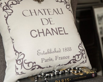 chanel bag,coco chanel,French pillow,Paris pillow,Paris decor,decor,Paris gifts,French sign,ivory pillow,parisian,coco pillow,coco quotes