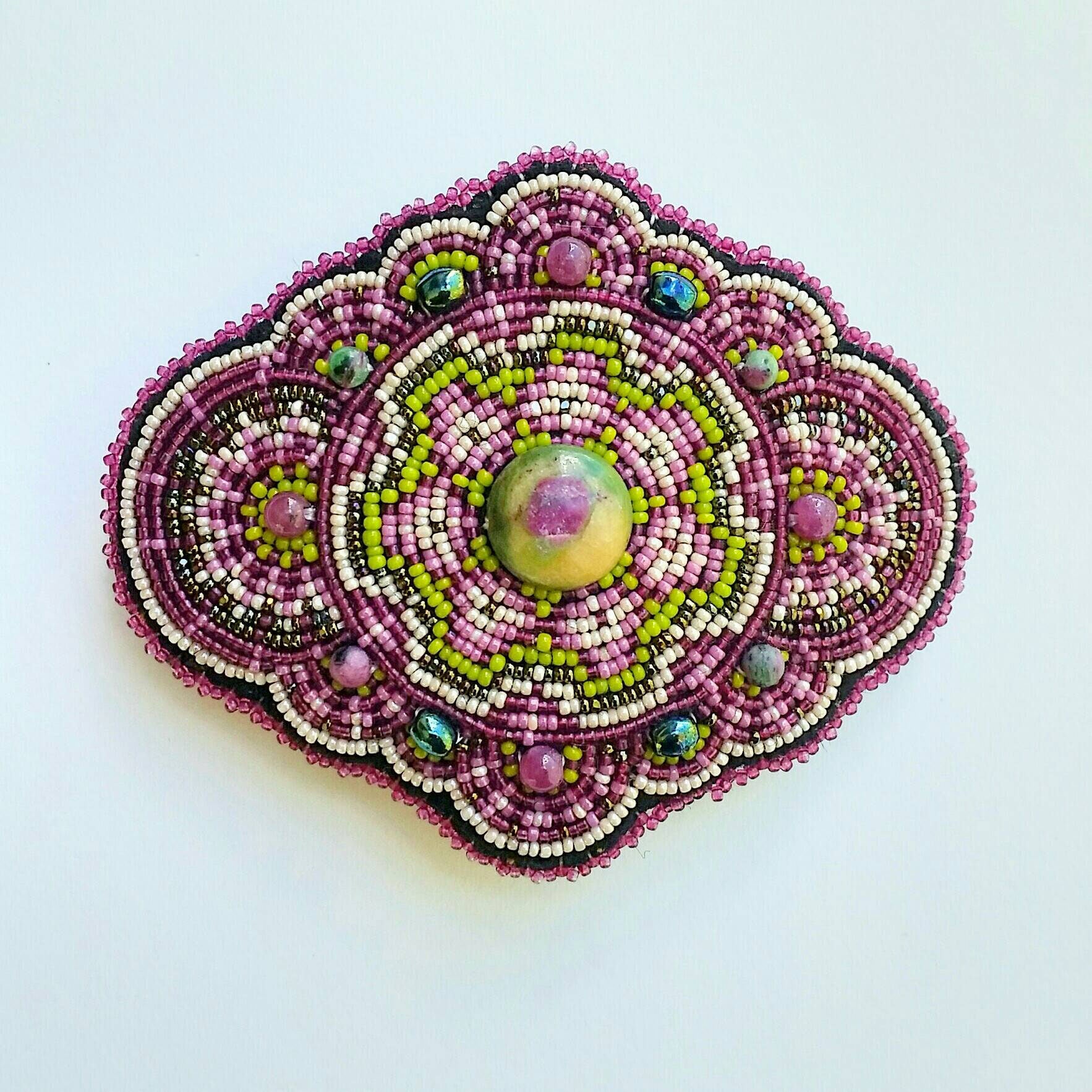 Beaded Barrette Intricate Hair Art Heirloom Hair Barrette