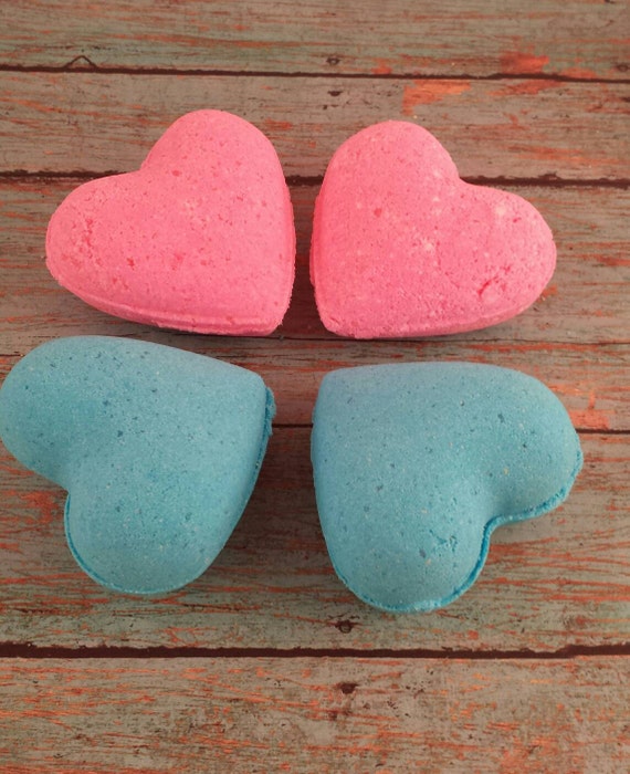 Items similar to Pink Bath Bombs, Blue Bath Bombs, Gender Reveal Bath