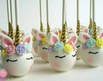 Unicorn cake pops | Etsy