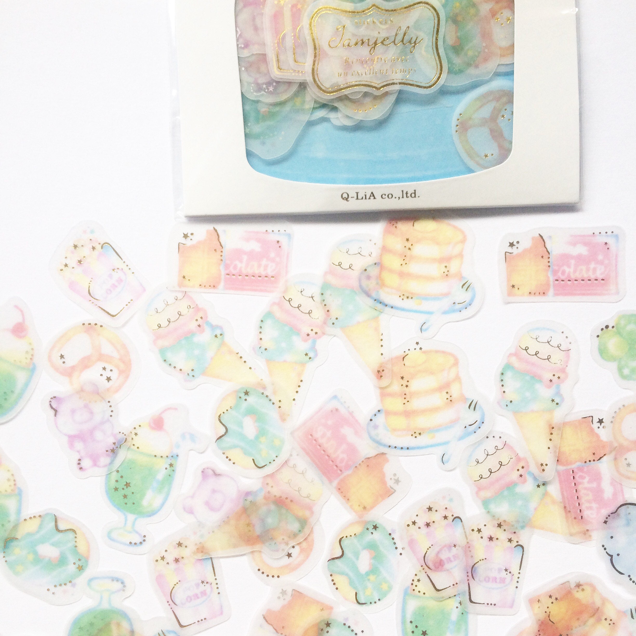 cute kawaii pastel sweets stickers for planners decorations