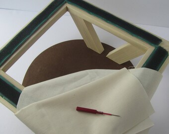 Needle Punch Frame or Rug Hooking Frame ~ Punch Needle ~ PunchNeedle ~ NeedlePunch ~ Punch Needle Supplies ~ Wooden Frame