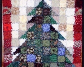Oh Christmas Tree Rag Quilt Pattern By Karla Alexander