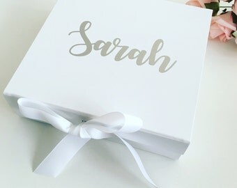 Personalised bridesmaid box, bridesmaid gift, Will you be my bridesmaid box, personalised gift box