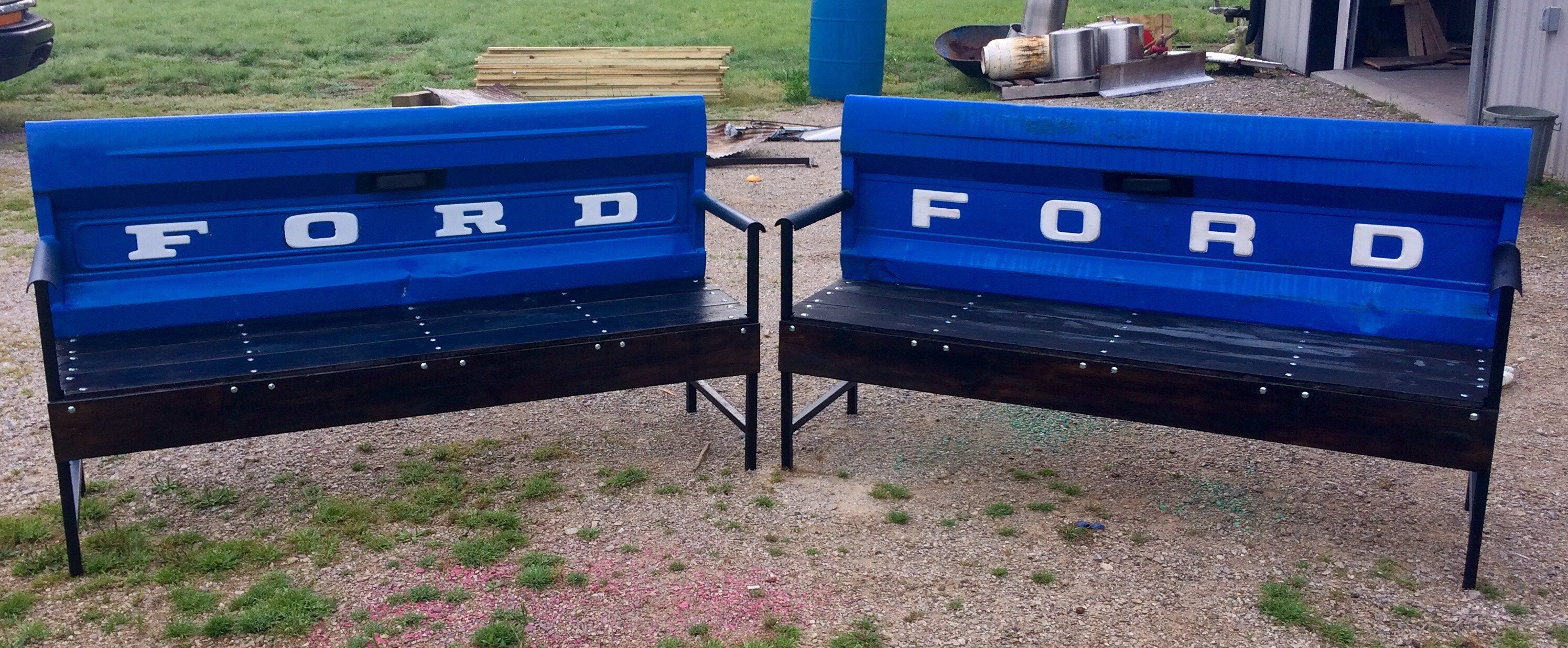 Vintage Tailgate Benches