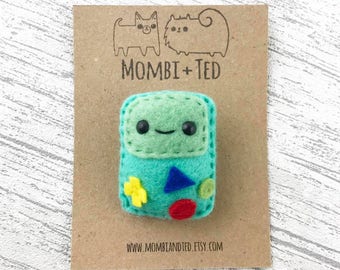 BMO badge, Adventure Time pin, cute brooch